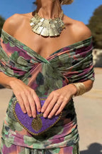 Henrietta™ | Elegant V-Neck Fantasy Floral Maxi Dress