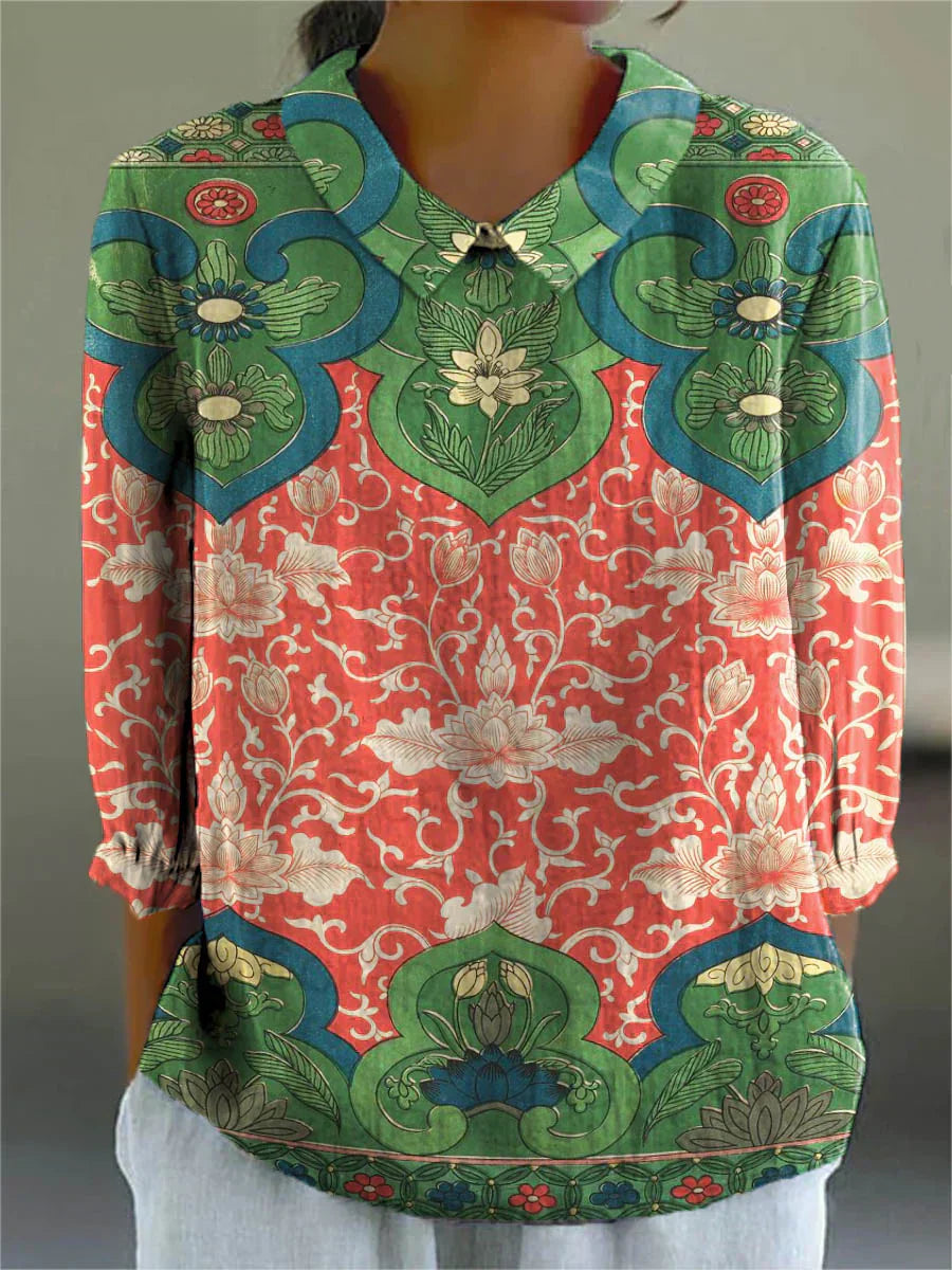 Clara Regal Lotus Blouse